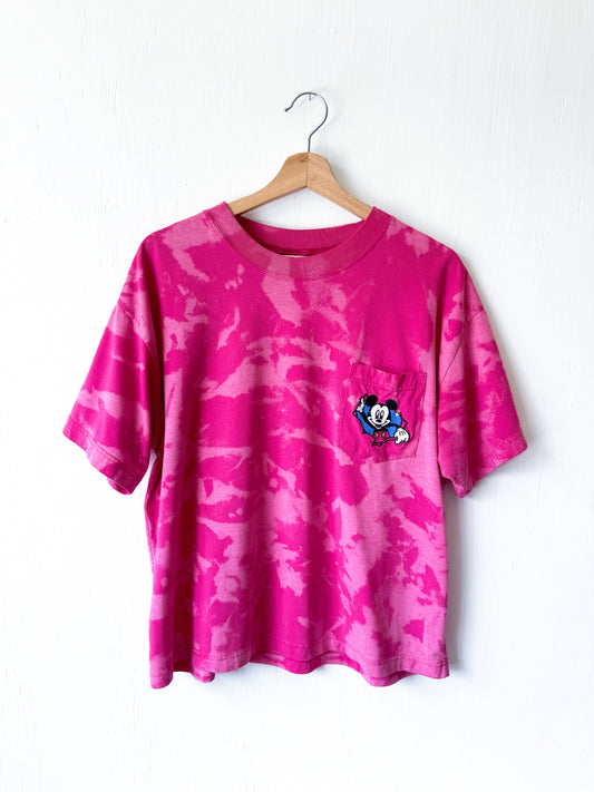 VINTAGE 90’s Tie Dye Mickey Boxy Tee - L
