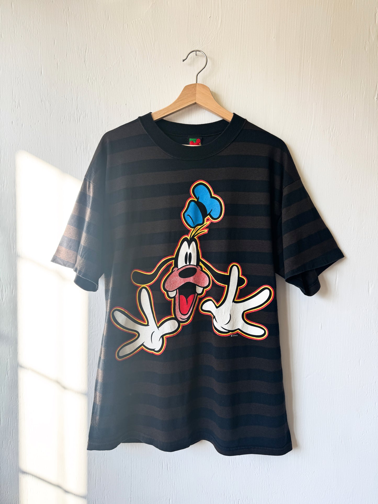 VINTAGE 90’s Striped Big Face Goofy Tee - XL