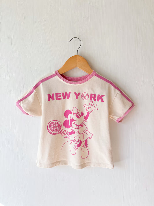 Zara Minnie Retro Tennis Tee - 5T