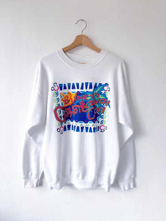 VINTAGE Rare Castaway Cay Crewneck - L