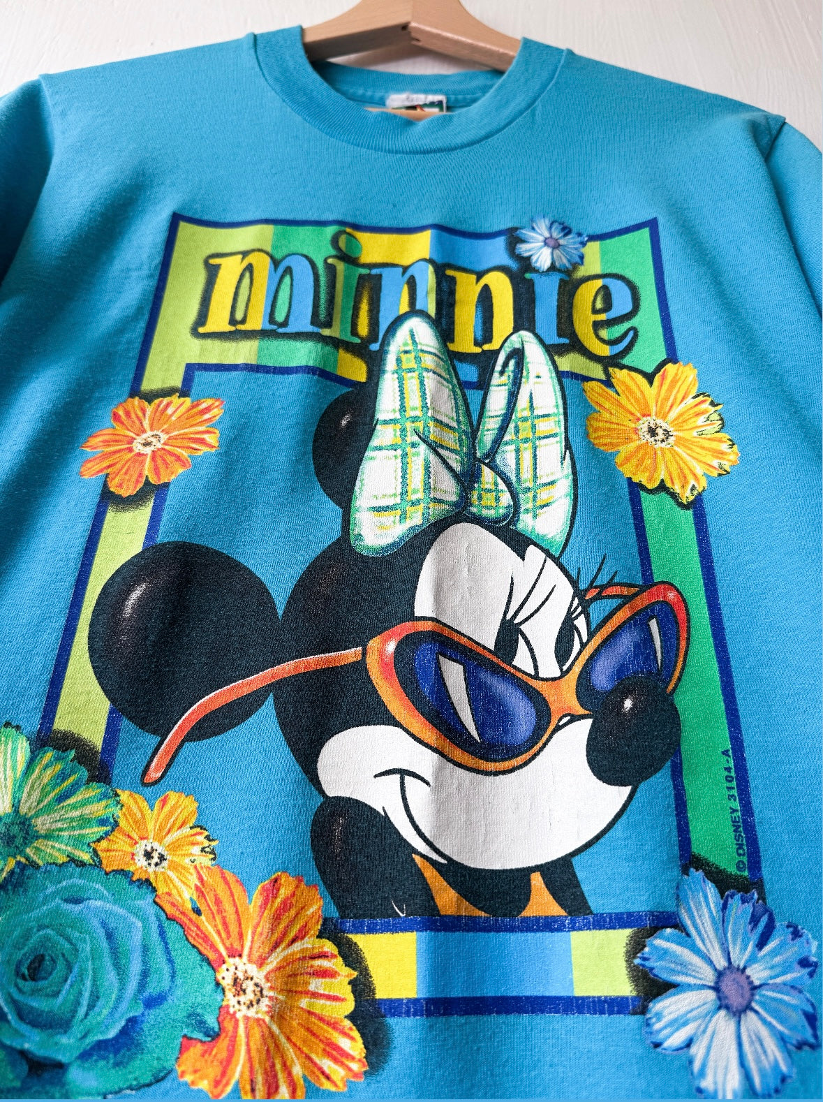 VINTAGE 90’s Minnie Floral Sunnies Tee - YL