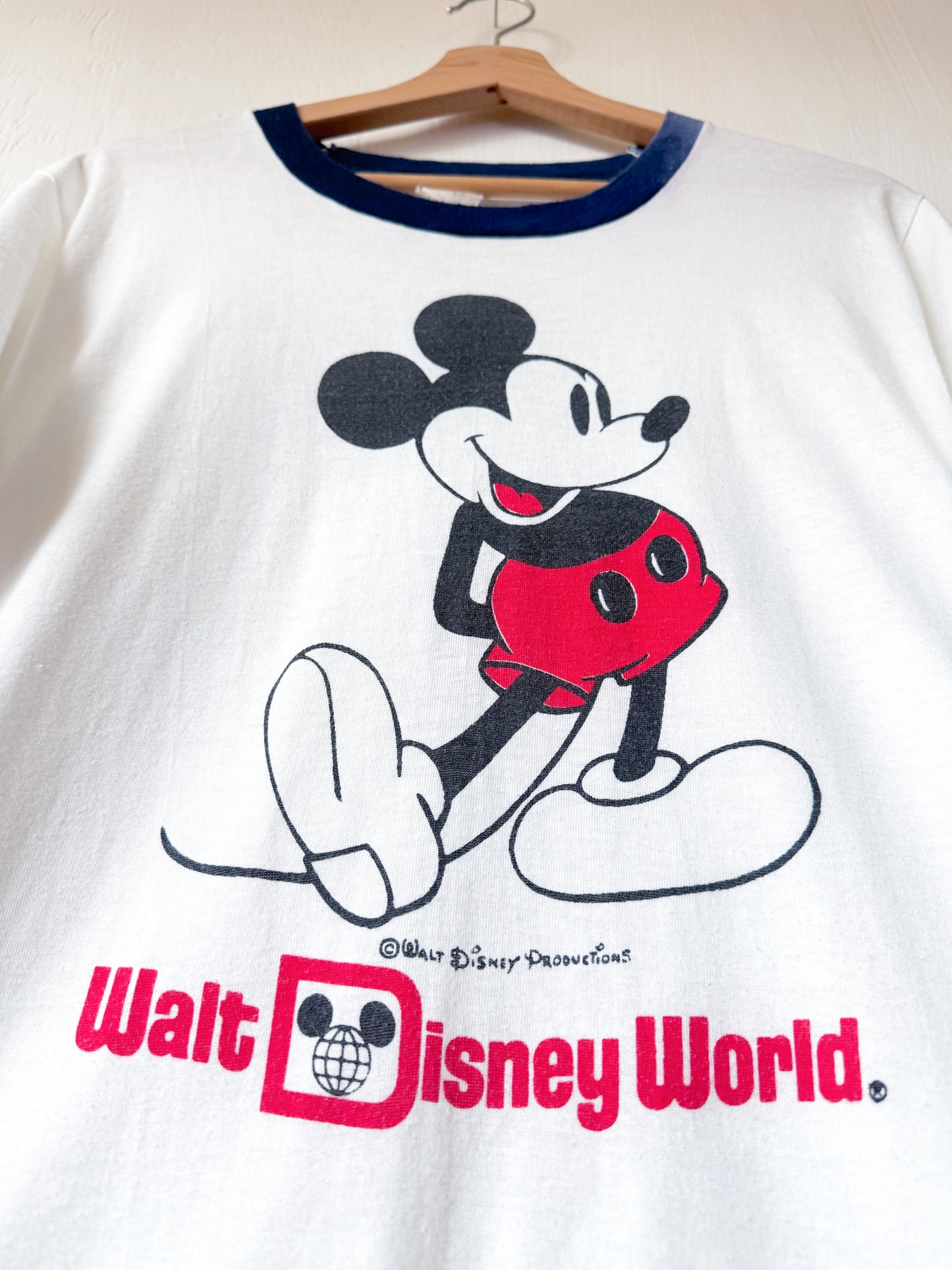 VINTAGE 80’s Walt Disney Productions Classic Ringer Tee - M