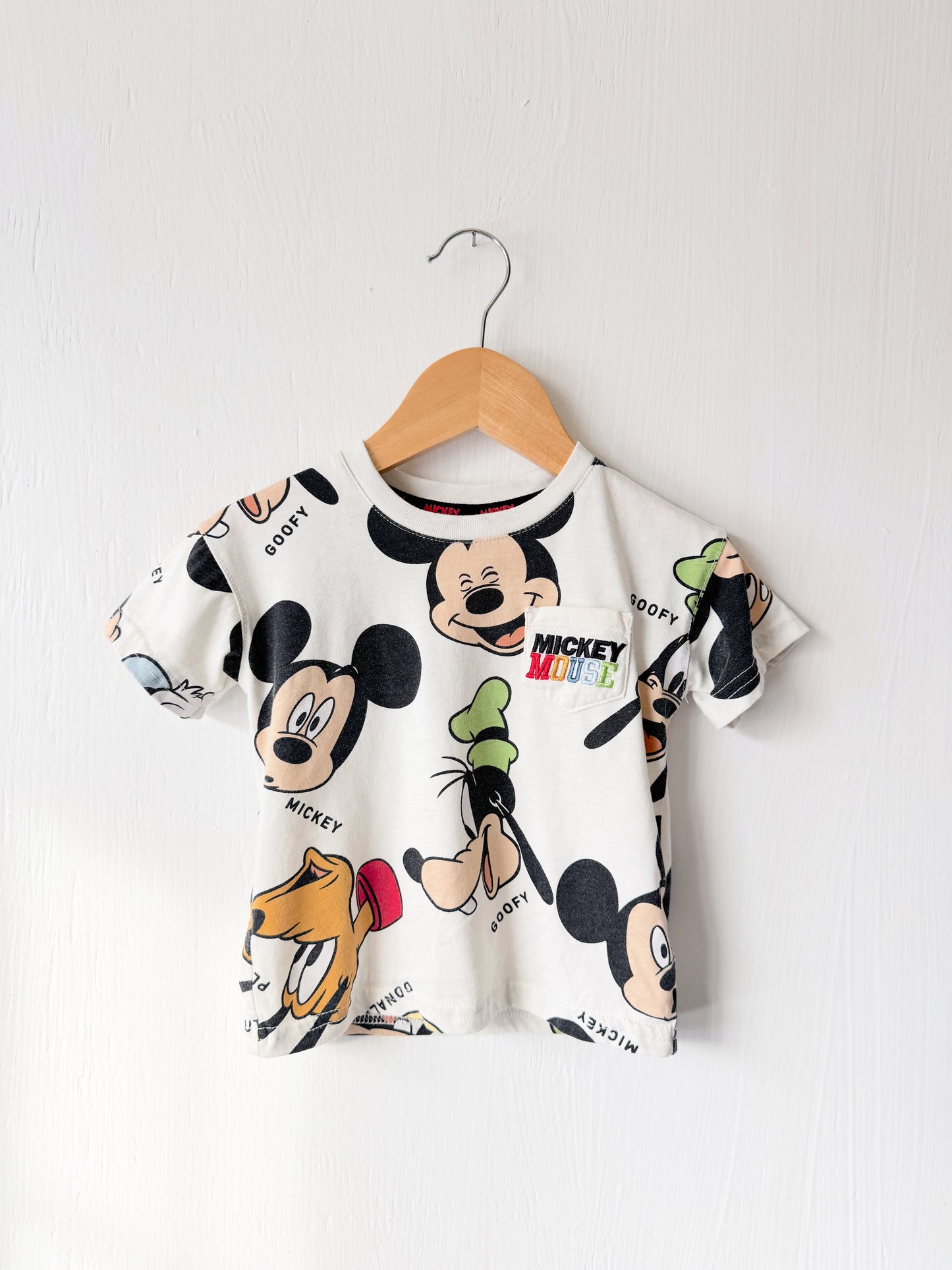 Mickey + Crew Faces Tee - 18M