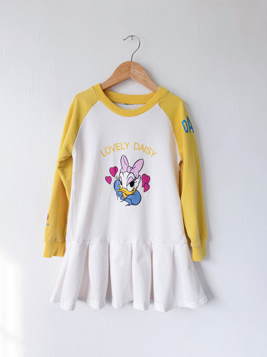 Daisy Pleated Sweatshirt Dress - YM