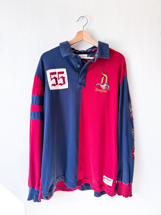 VINTAGE Disneyland Rugby Button Down - XL