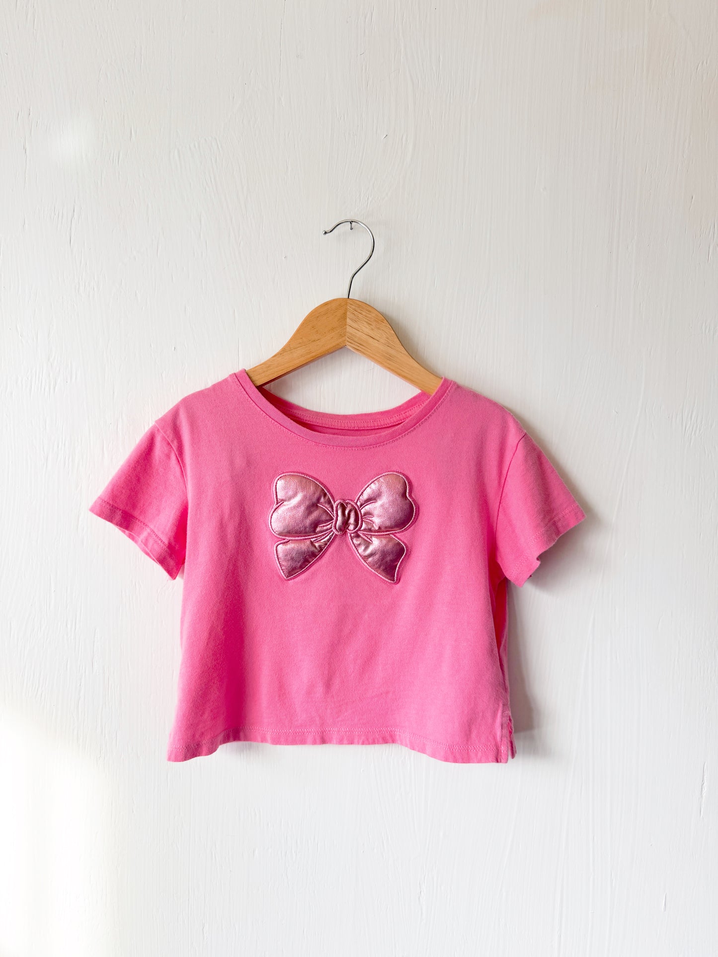Metallic Bow Tee - 3/4T