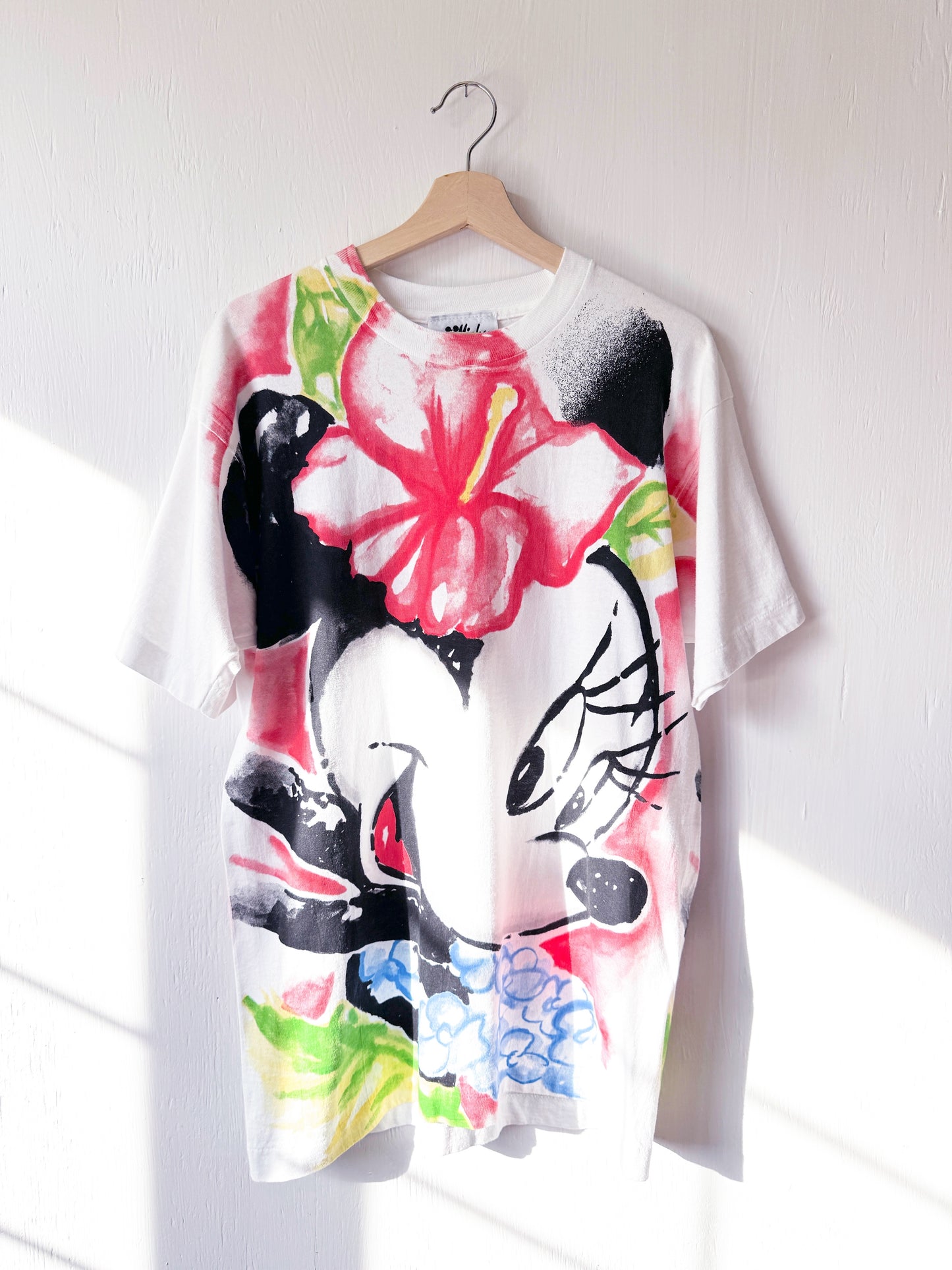 VINTAGE 90’s Front Back Hawaiin Minnie Tee - L