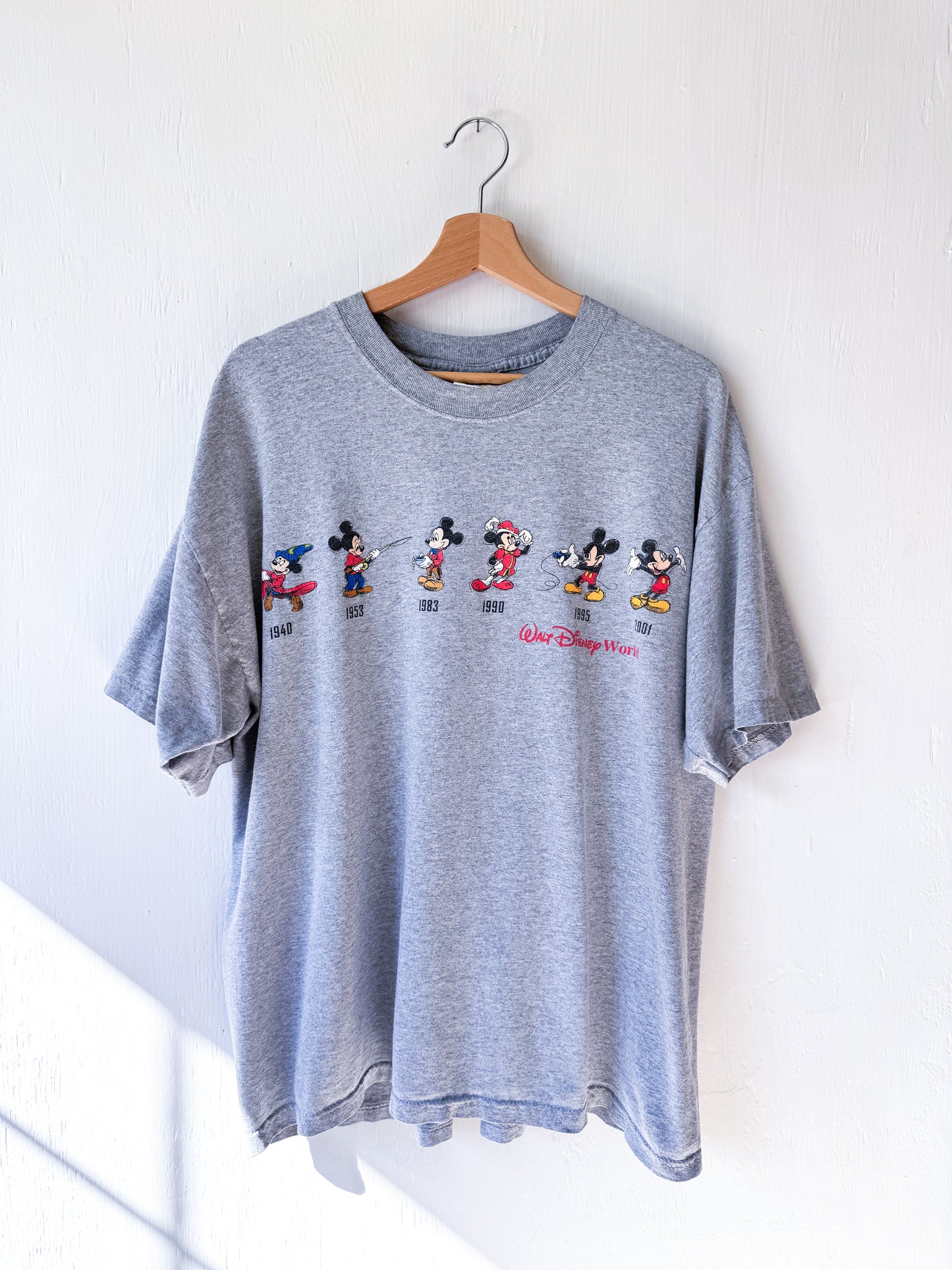 VINTAGE ‘01 Mickey Through The Years Tee - XL