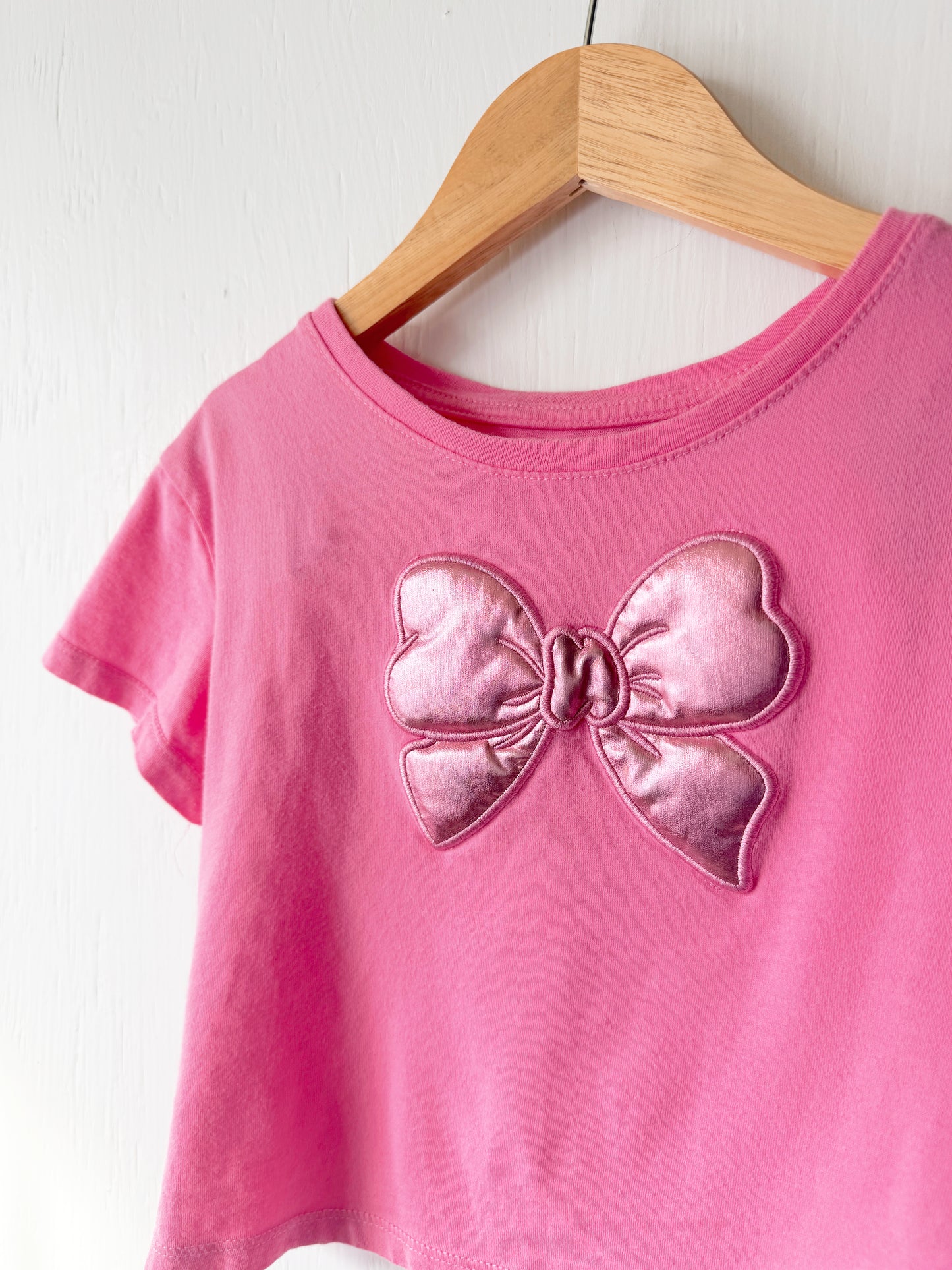 Metallic Bow Tee - 3/4T
