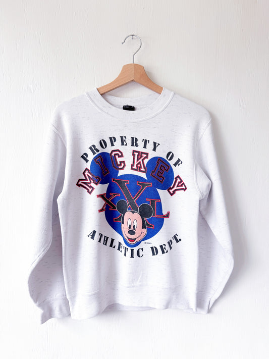 VINTAGE 90’s Mickey Athletic Dept Crewneck - S