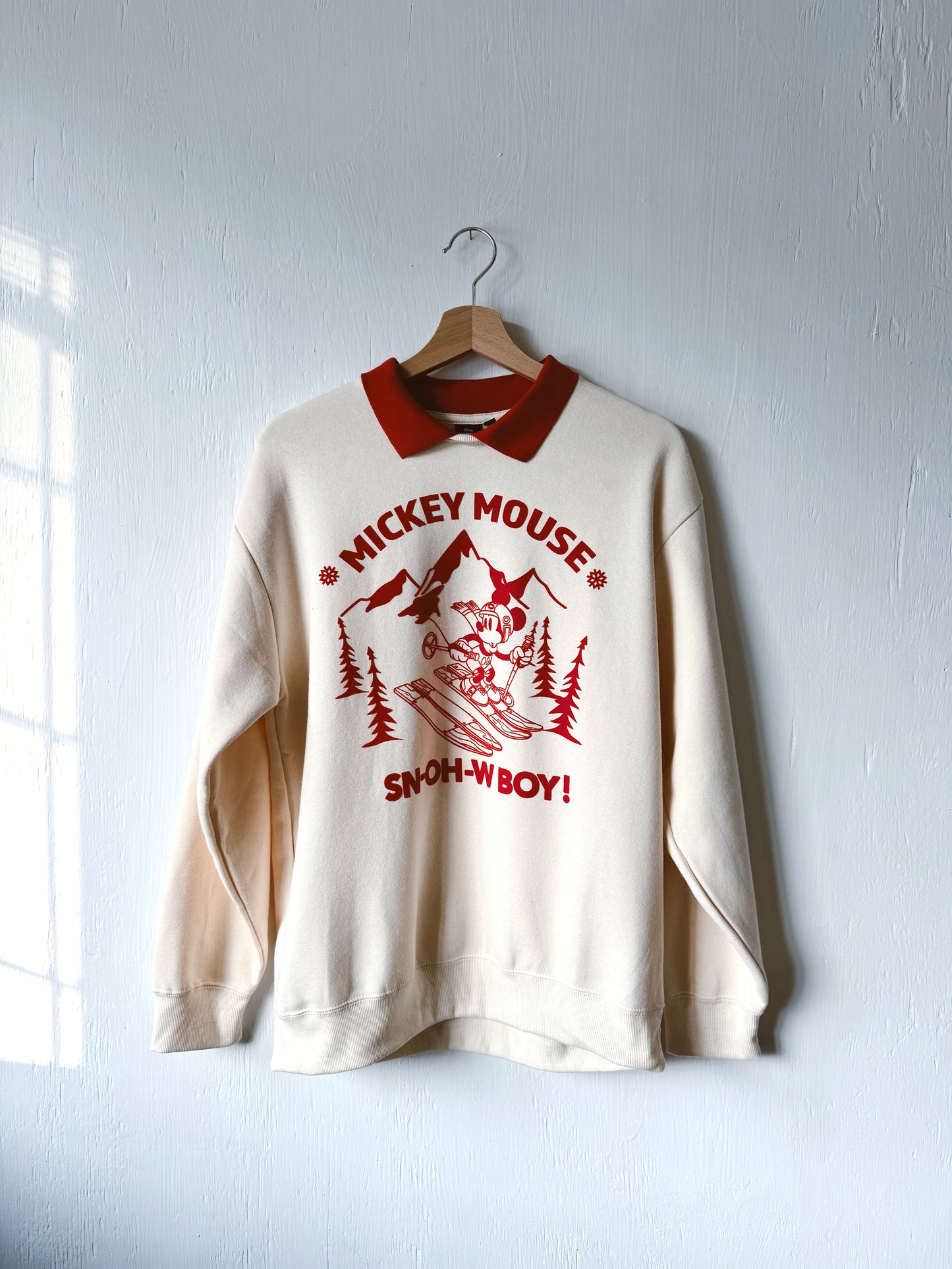 NEW Mickey Ski Collared Crewneck - Select Size