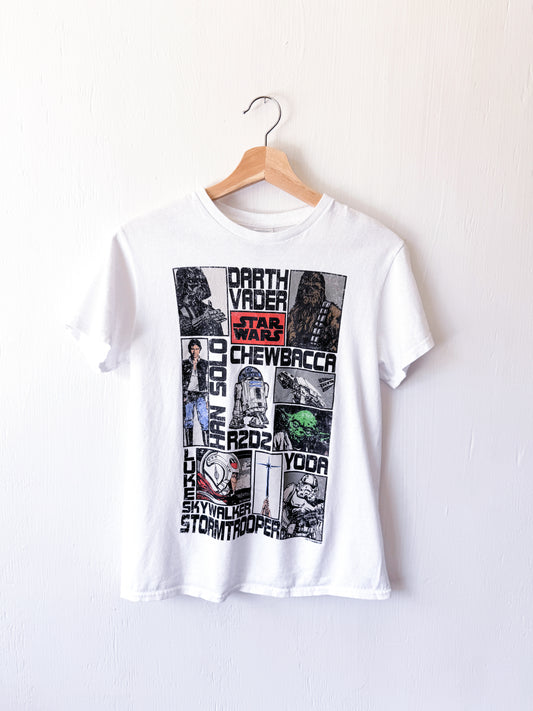 Retro Star Wars Characters Tee - YXL