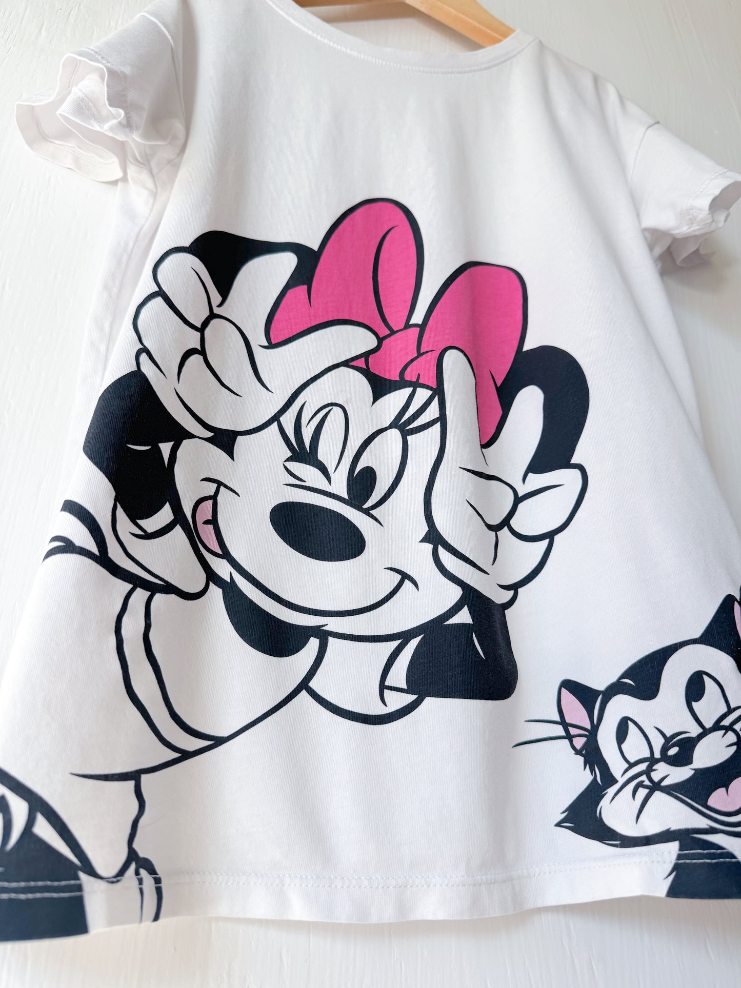 Big Face Minnie + Figaro Tee - Y7