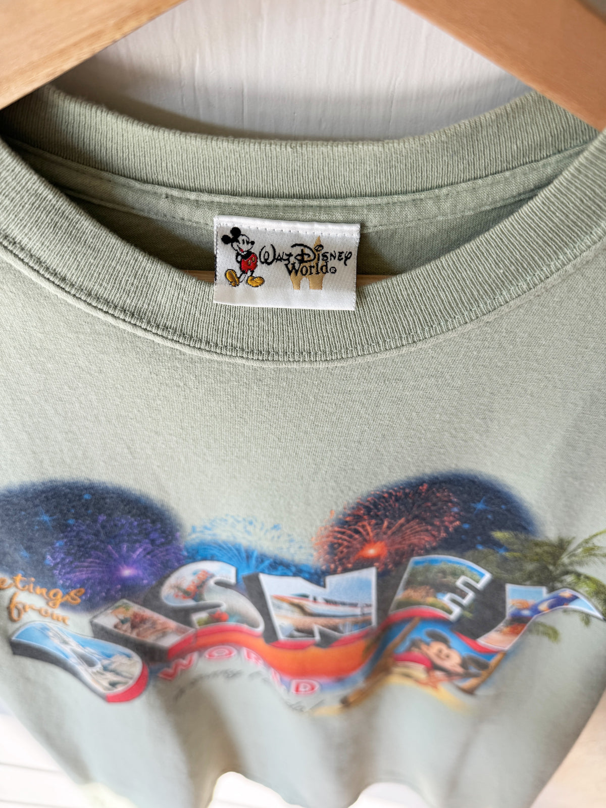 VINTAGE 00’s Greetings From Disney Tee - M