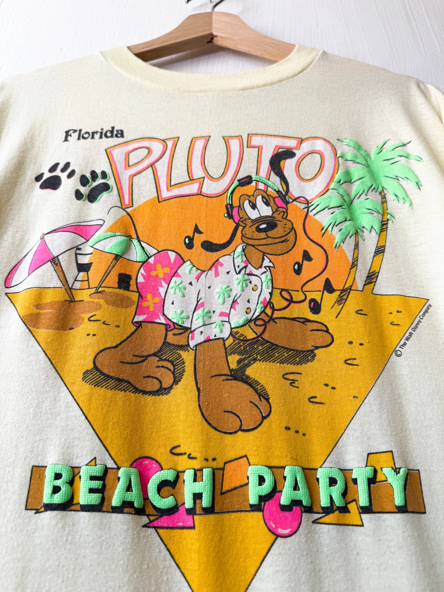VINTAGE 80’s Rare Pluto Beach Party Tee - XL