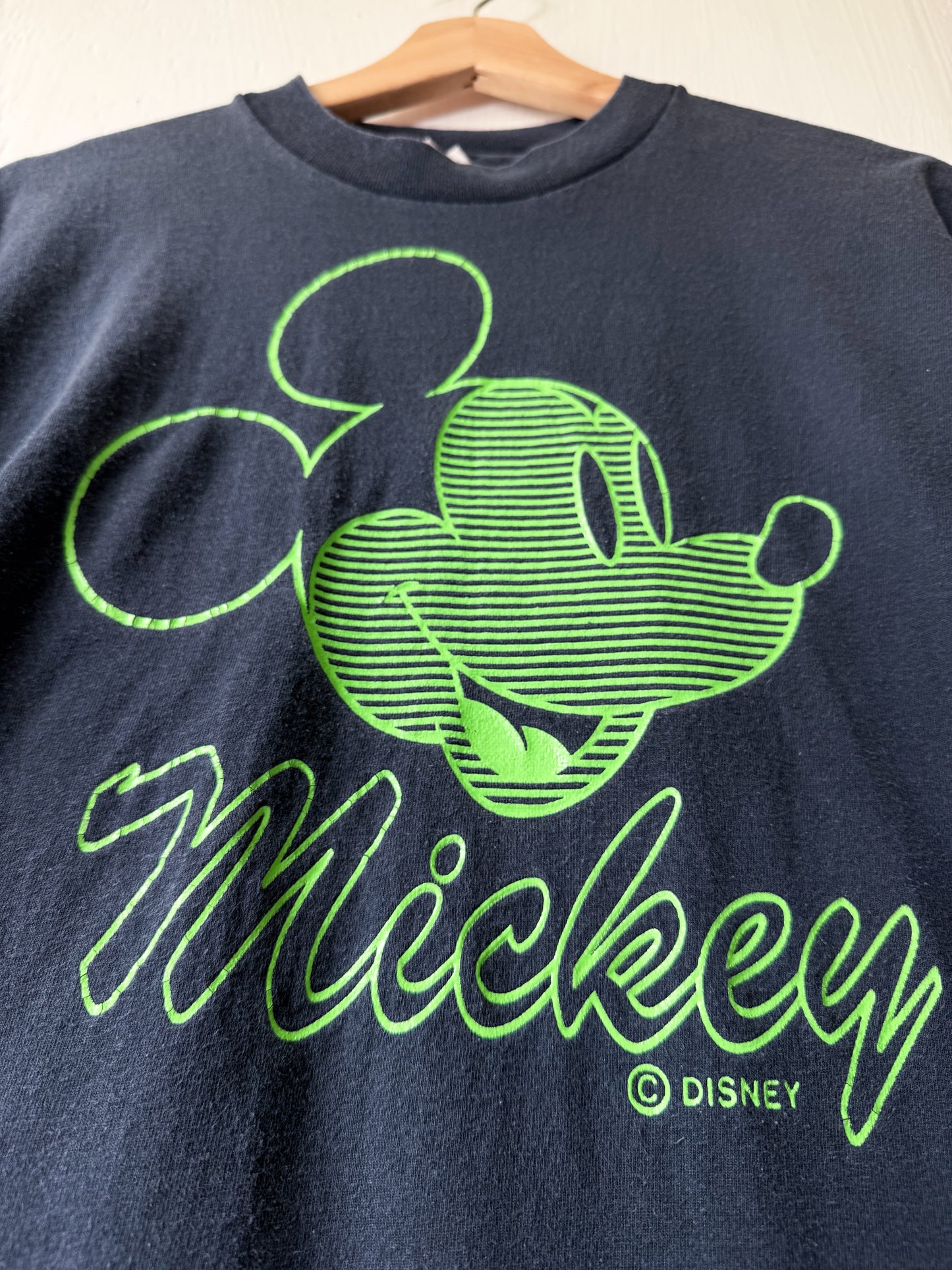 VINTAGE 90’s Big Face Mickey Tee - L