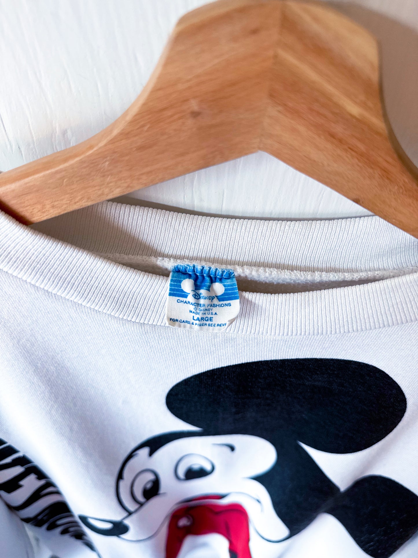 VINTAGE 90’s Front Back Big Mickey Crewneck - L