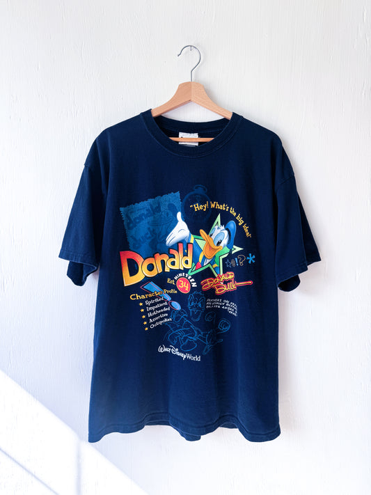 VINTAGE 00’s Donald Sketch Tee - XL