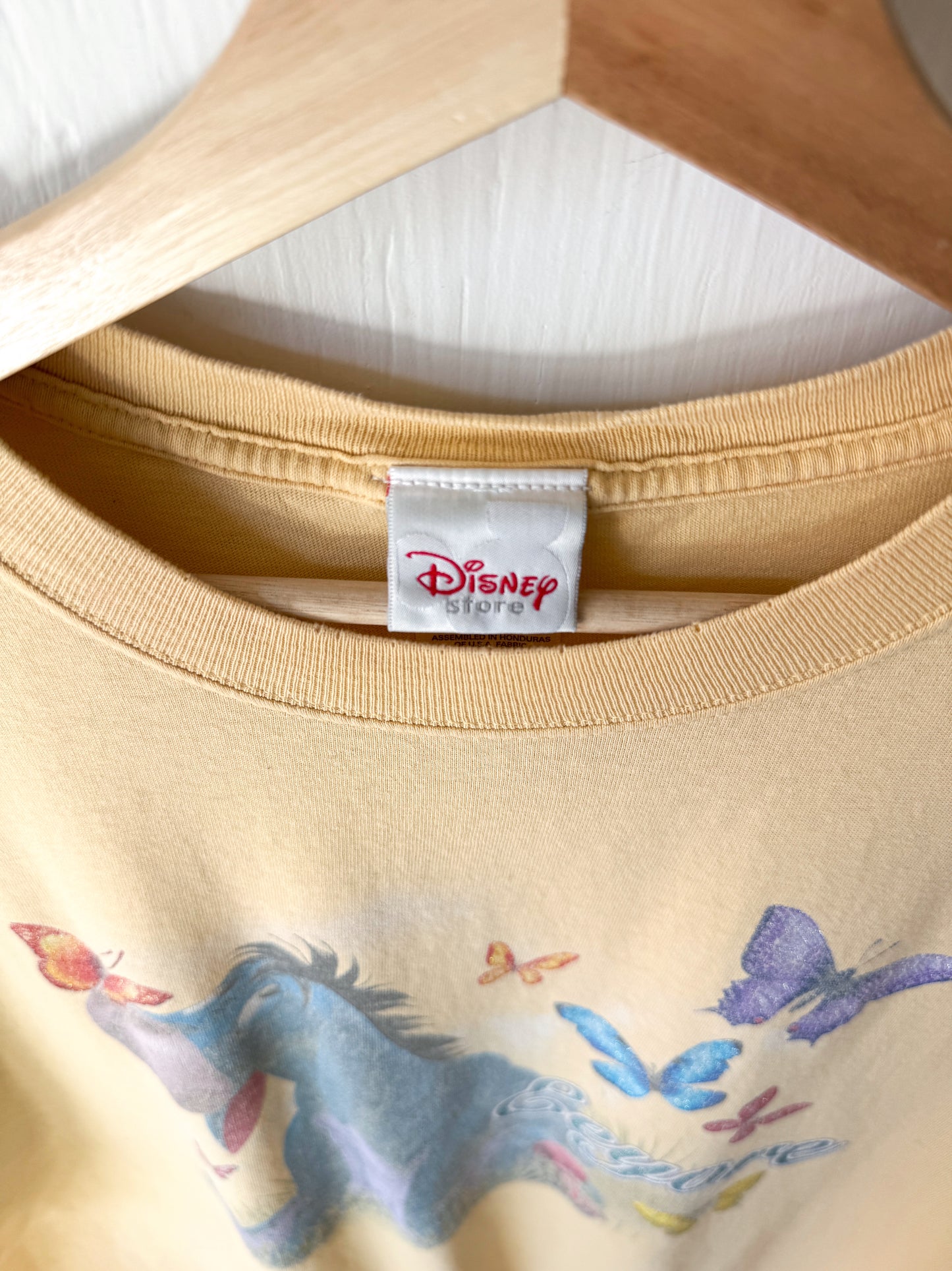 VINTAGE Disney Store Eeyore Butterfly Tee - XL