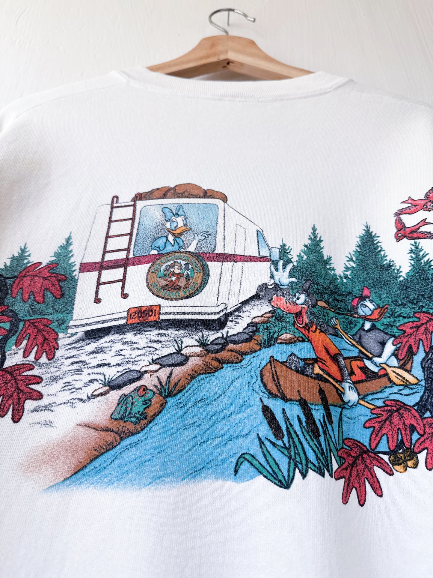 VINTAGE 90's Fort Wilderness Front / Back Crewneck - XL