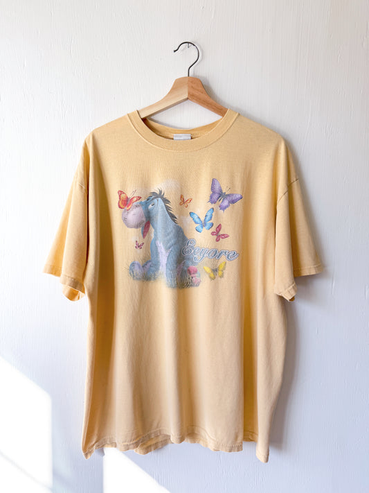 VINTAGE Disney Store Eeyore Butterfly Tee - XL