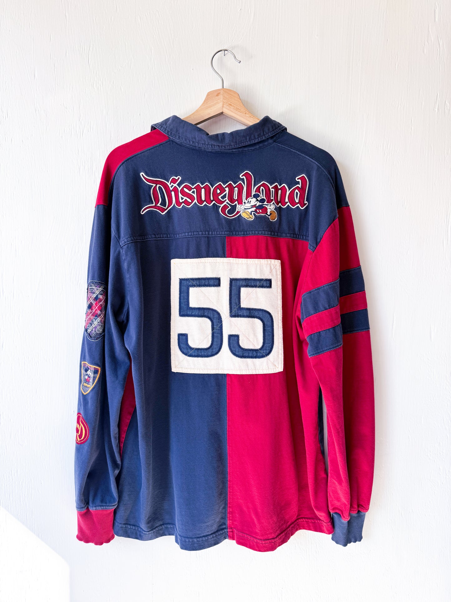 VINTAGE Disneyland Rugby Button Down - XL