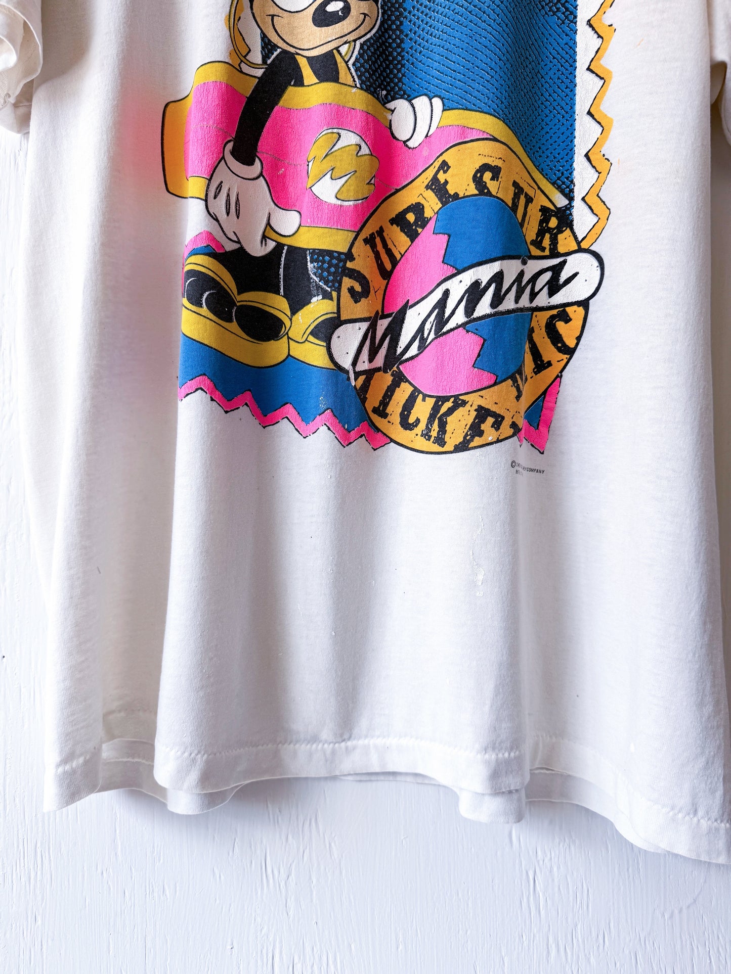 VINTAGE 80’s Surf Mania Mickey Tee - L/XL