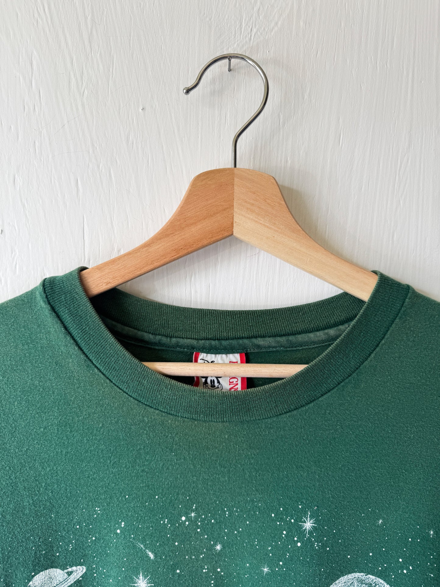 VINTAGE 90’s Mickey + Minnie Attractions Space Tee - XL
