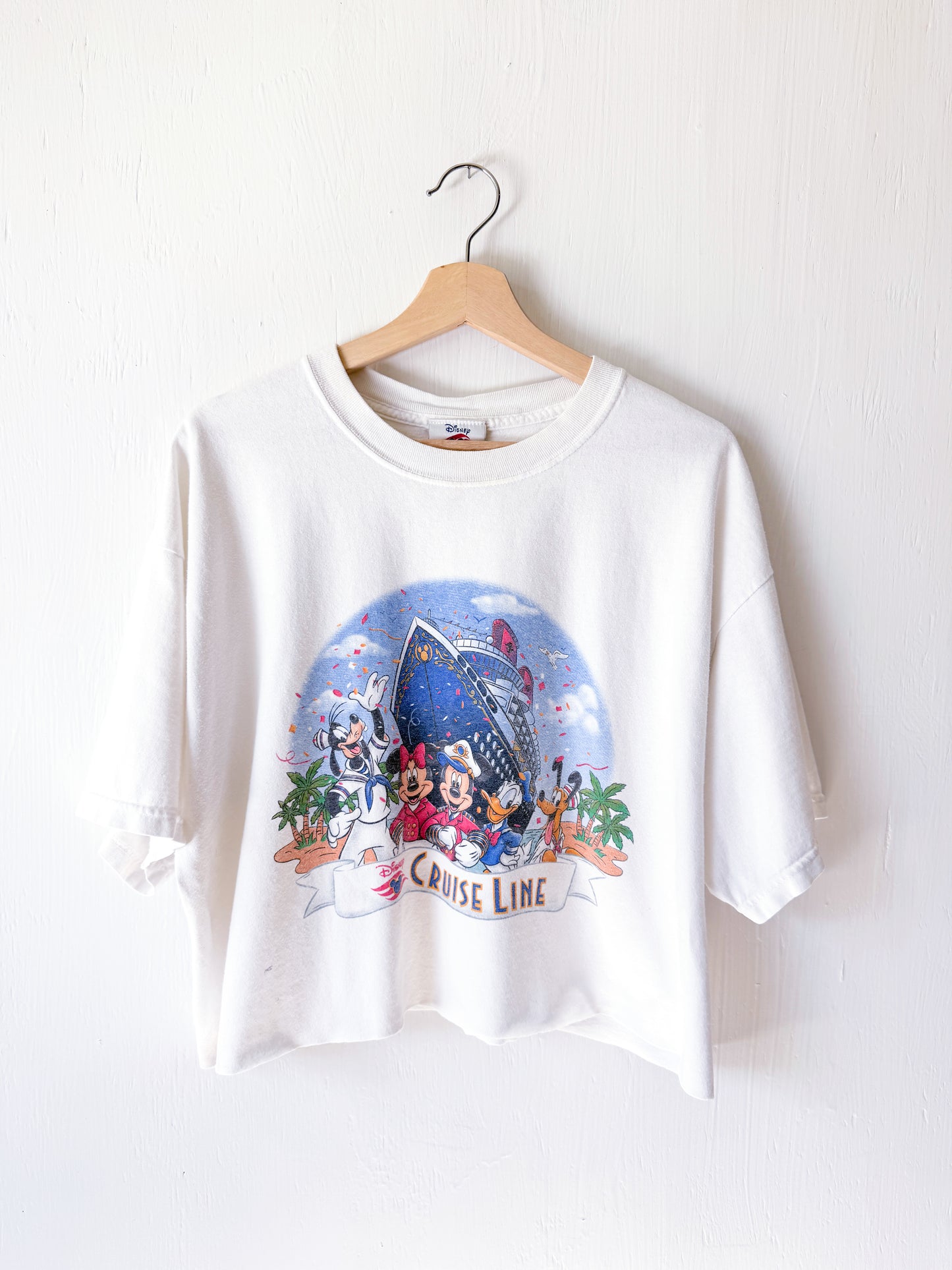 VINTAGE 00’s Disney Cruise Line Character Signatures Tee - XL
