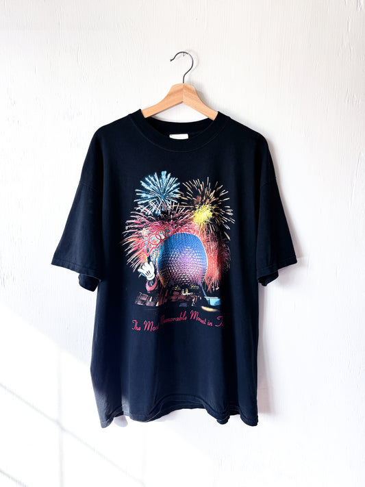VINTAGE 2000 Epcot Fireworks Tee - XL