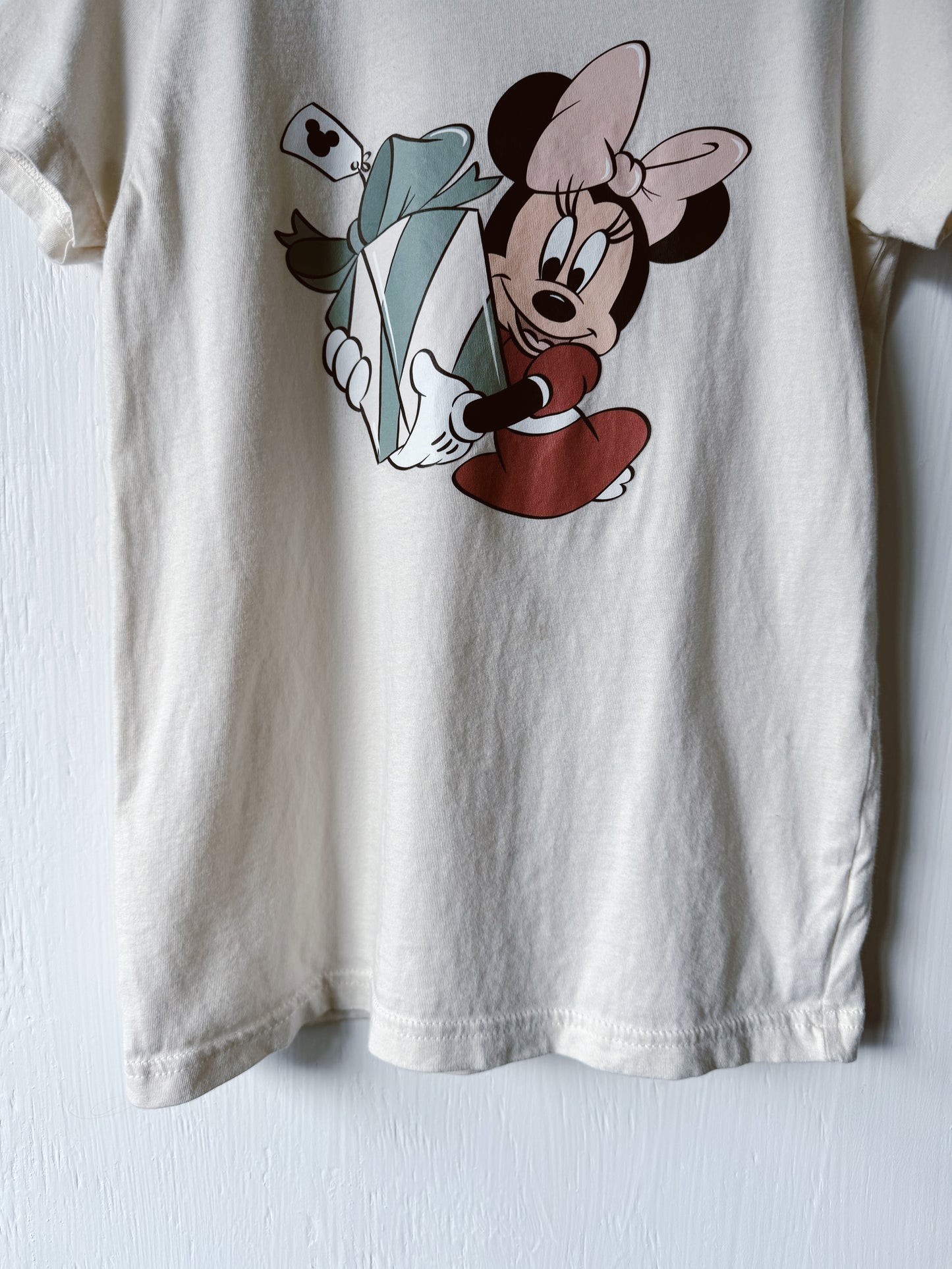 Minnie Neutral Holiday Tee - YS (6/8)