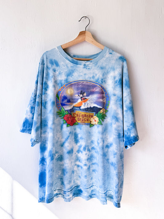 VINTAGE 00’s Caribbean Beach Resort Mickey Surf Tee - 3X/4X
