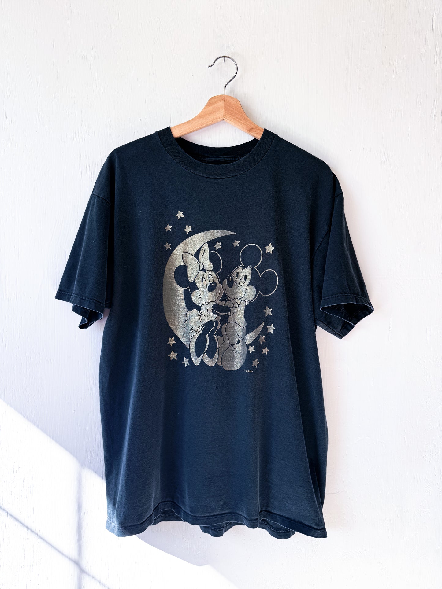 VINTAGE 90’s Mickey + Minnie Moon + Stars Tee - XL