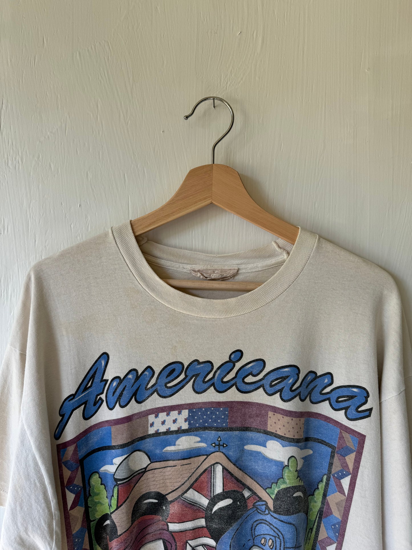 VINTAGE Rare 90’s Americana Mickey Tee - L/XL