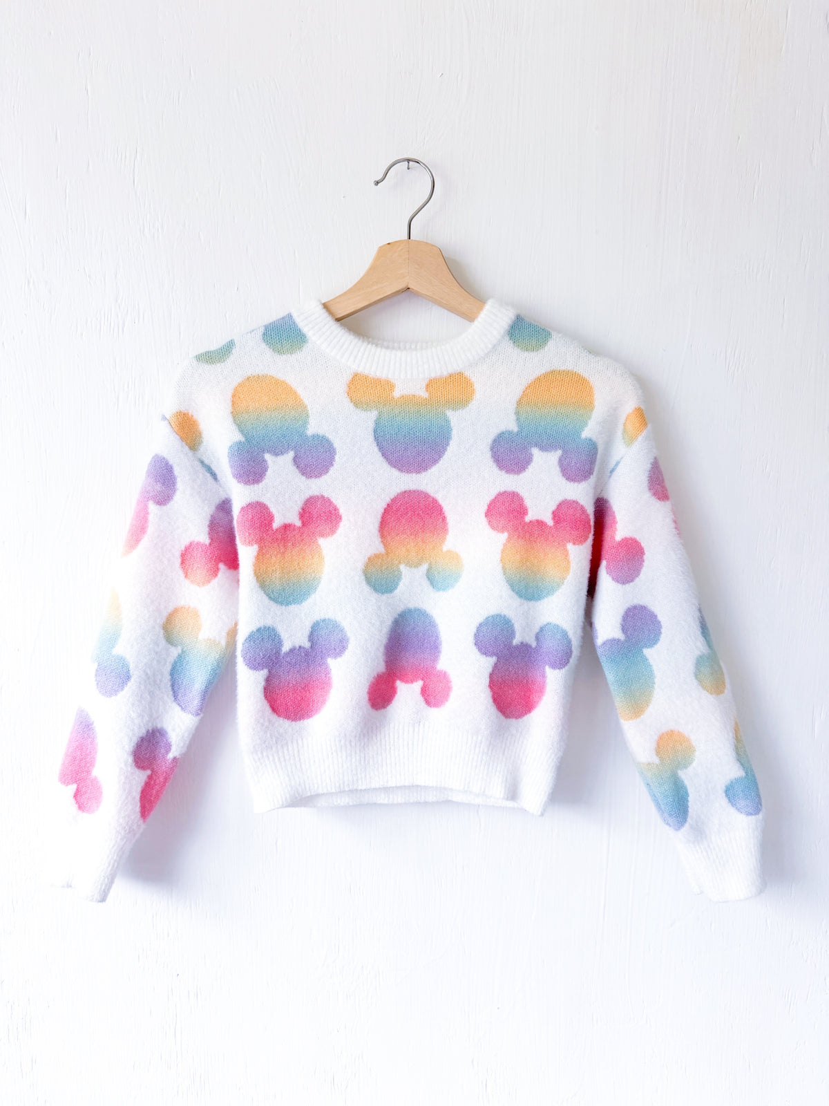 Mickey Print Crewneck Sweater - YM (7/8)