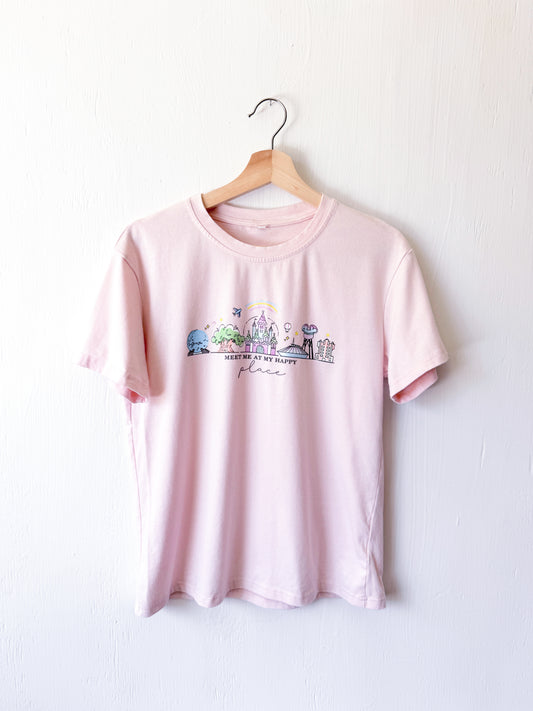 Meet Me At My Happy Place Tee - S