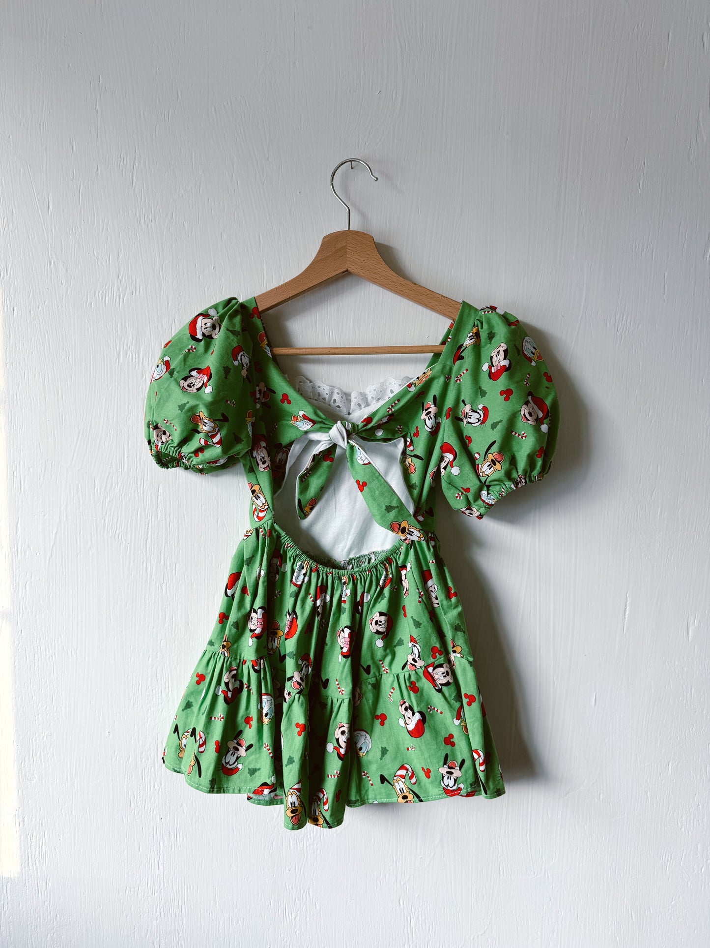 Handmade Festive Mickey + Co Twirl Dress - 5