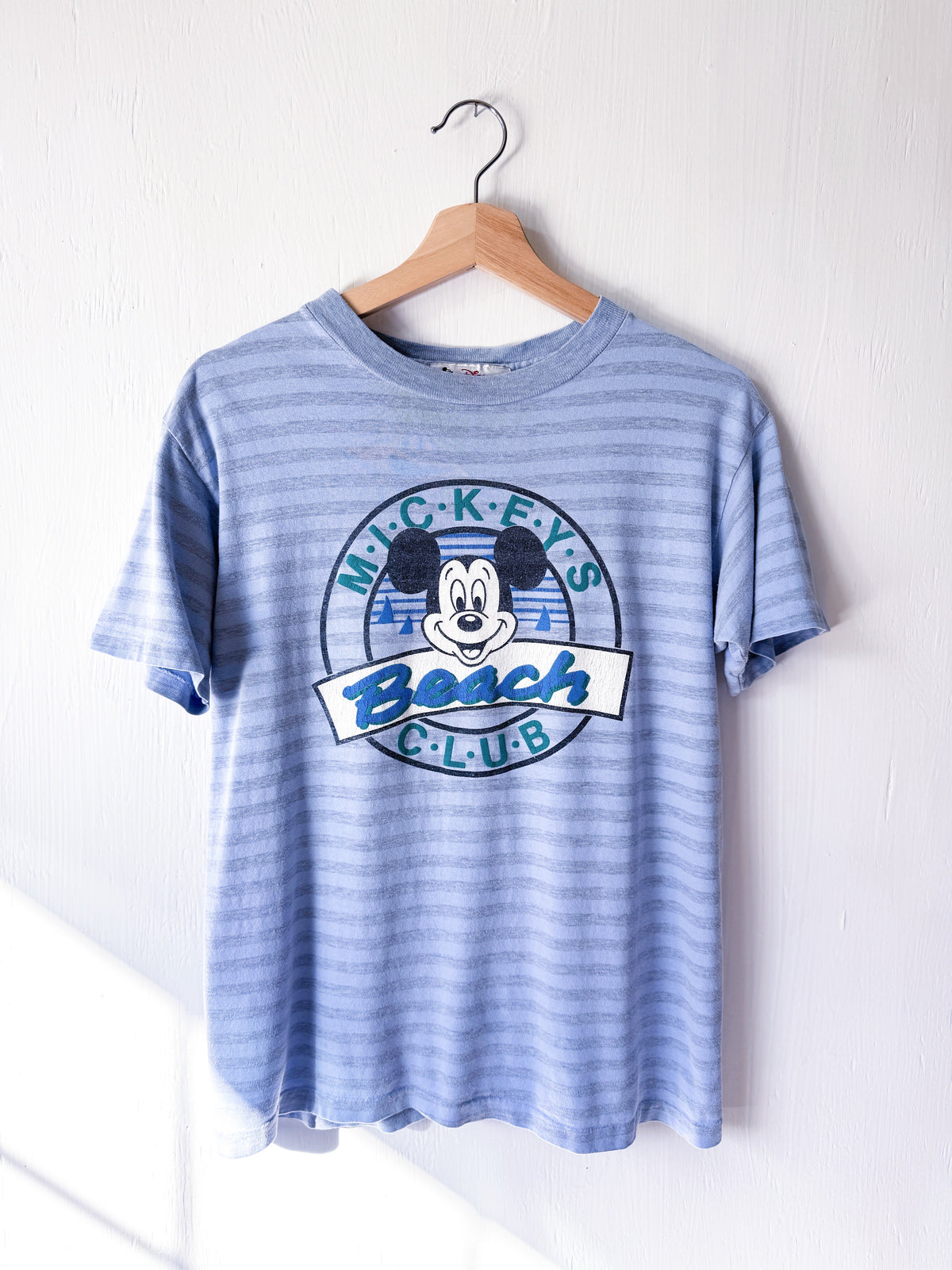 VINTAGE 90’s Rare Beach Club Striped Tee - S/M