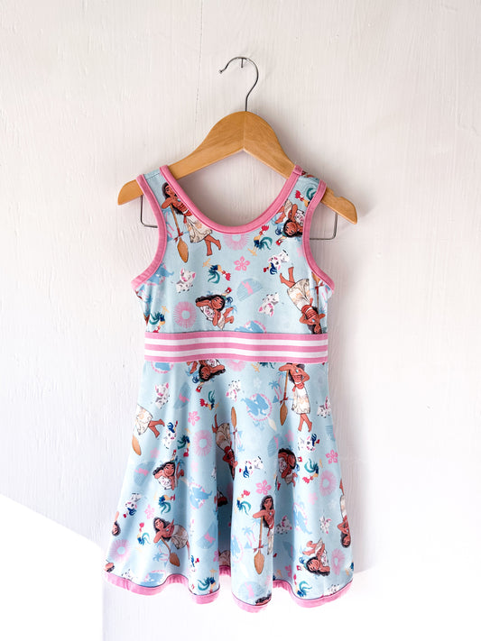 Moana Print Active Dress - 3T