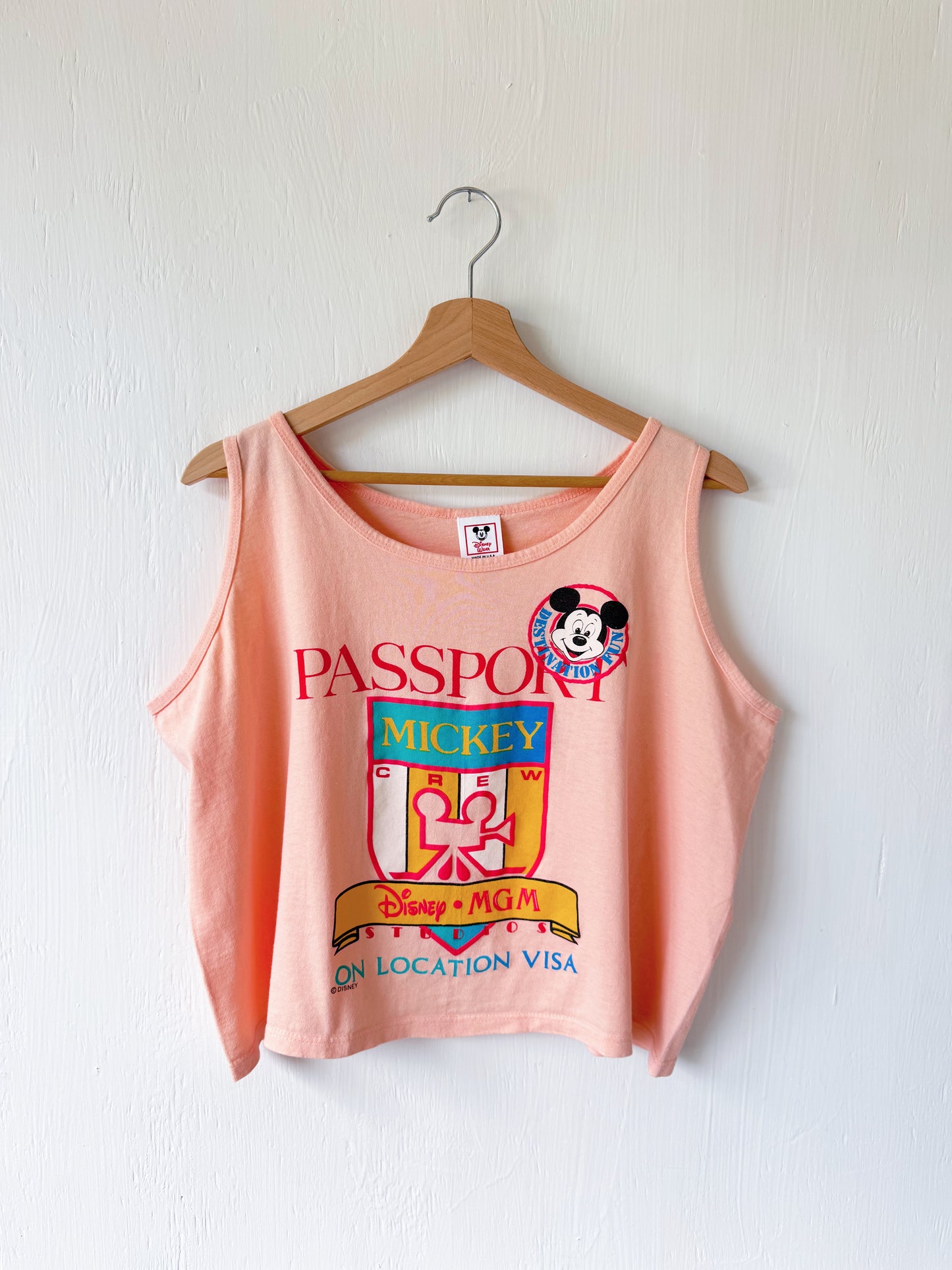 VINTAGE 80’s/90’s MGM Studios Passport Tank - XL
