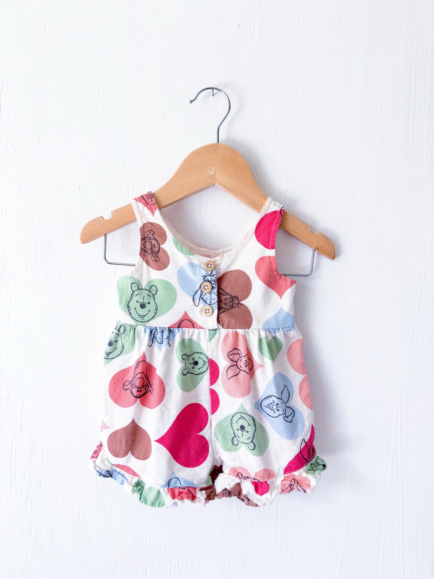 Pooh Multicolor Hearts Jumper - 0/3M