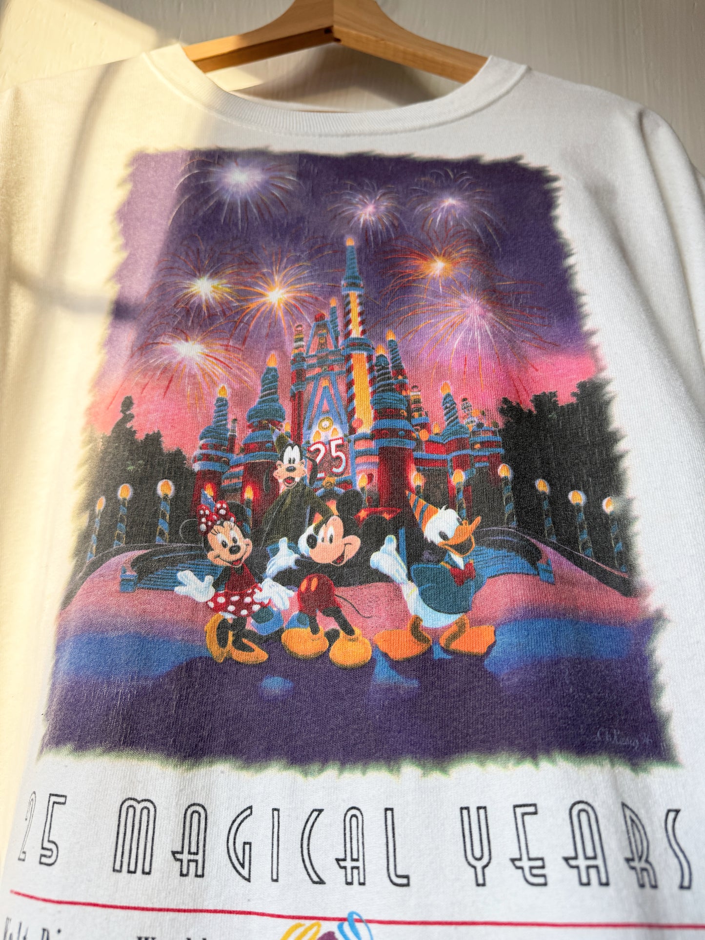 VINTAGE 1996 Cake Castle Fireworks Tee - XL