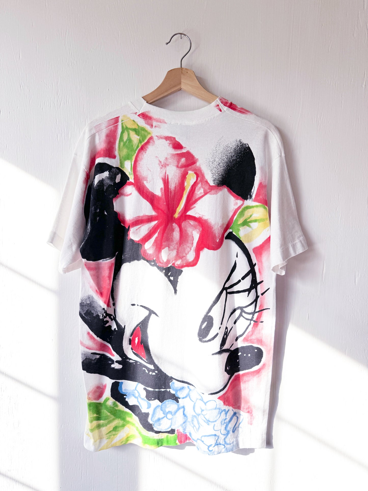VINTAGE 90’s Front Back Hawaiin Minnie Tee - L
