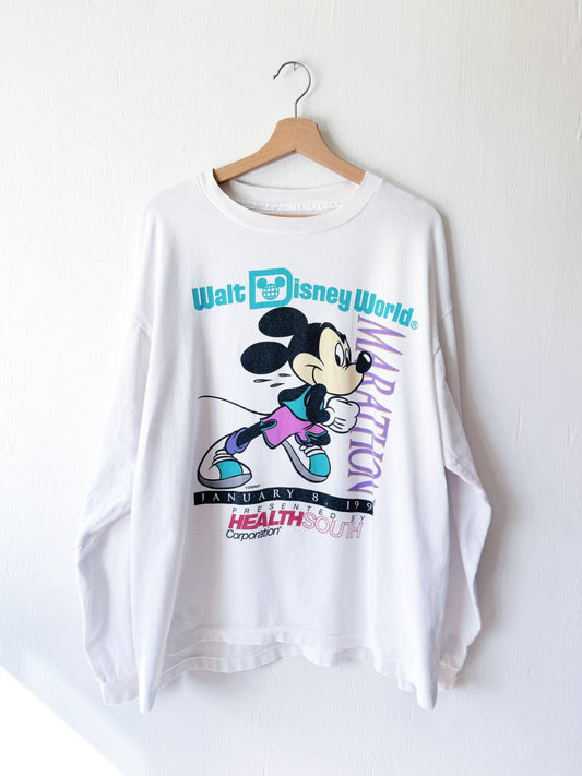 VINTAGE 1995 WDW Marathon LS Tee - XL