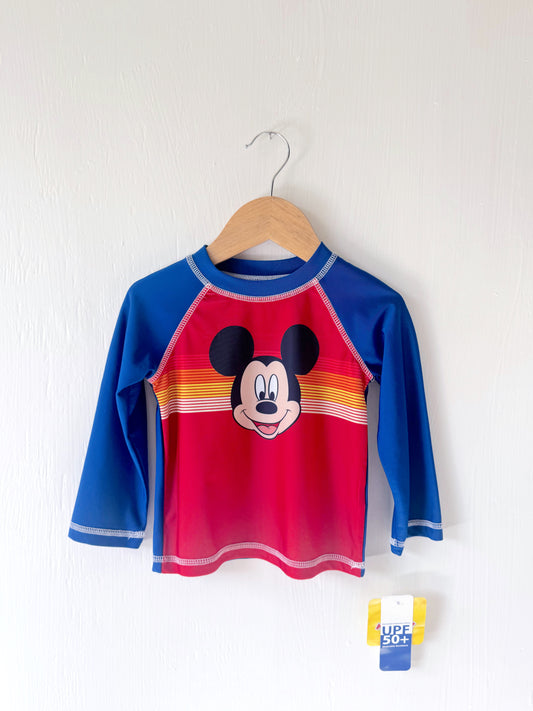 NEW Mickey SPF Swim Rash Guard - 18M