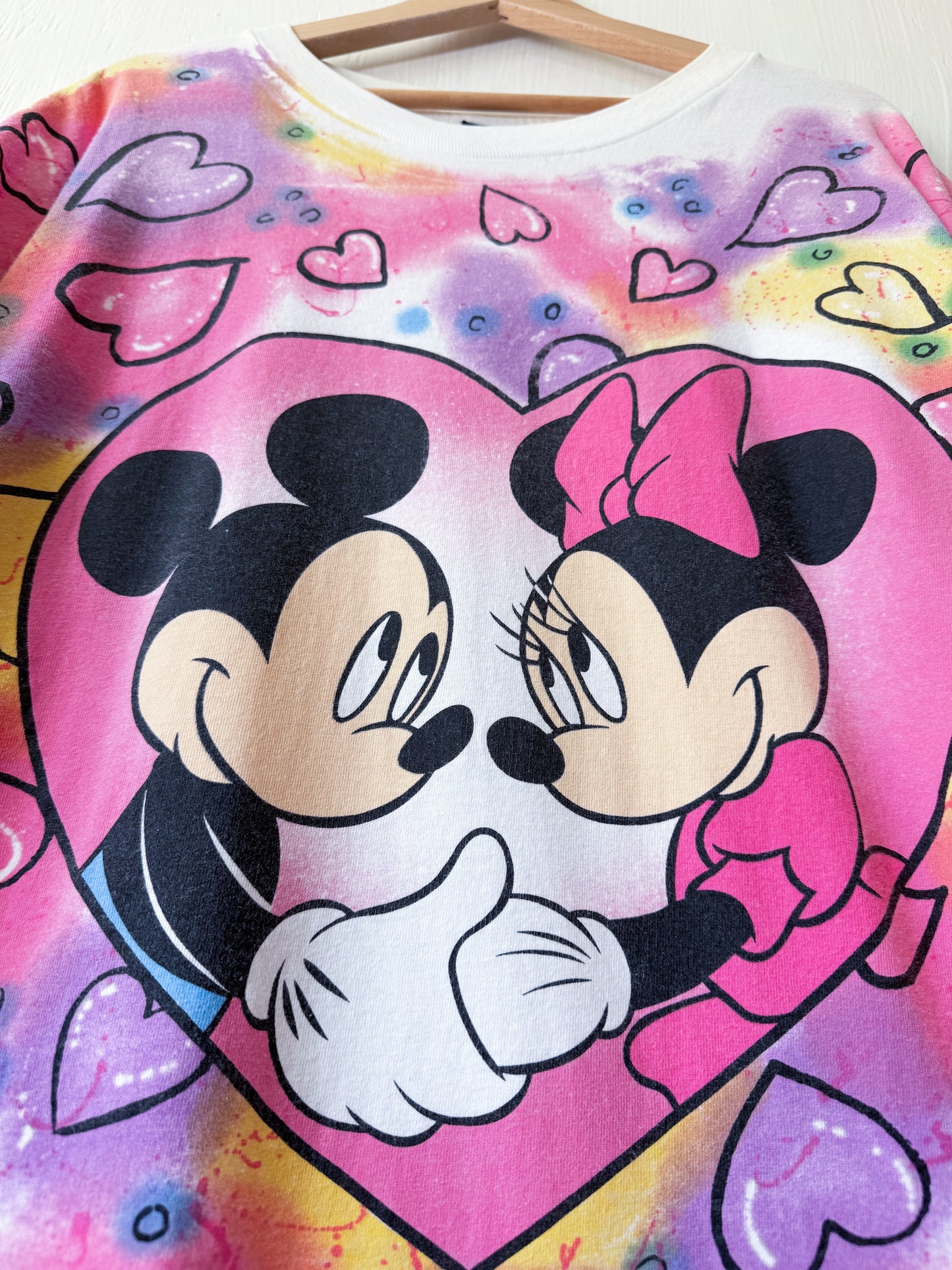 VINTAGE 90’s Mickey Minnie Boxy Love Tee - 3X