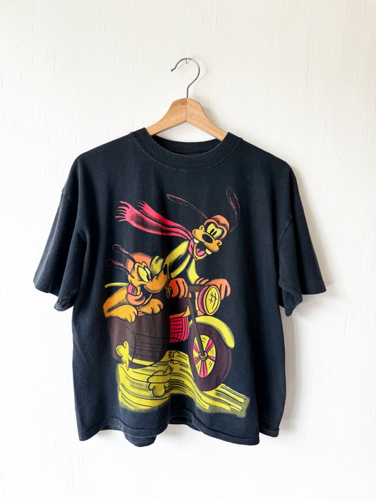 VINTAGE 90’s Rare Motorcycle Skateboard Crew Tee - L