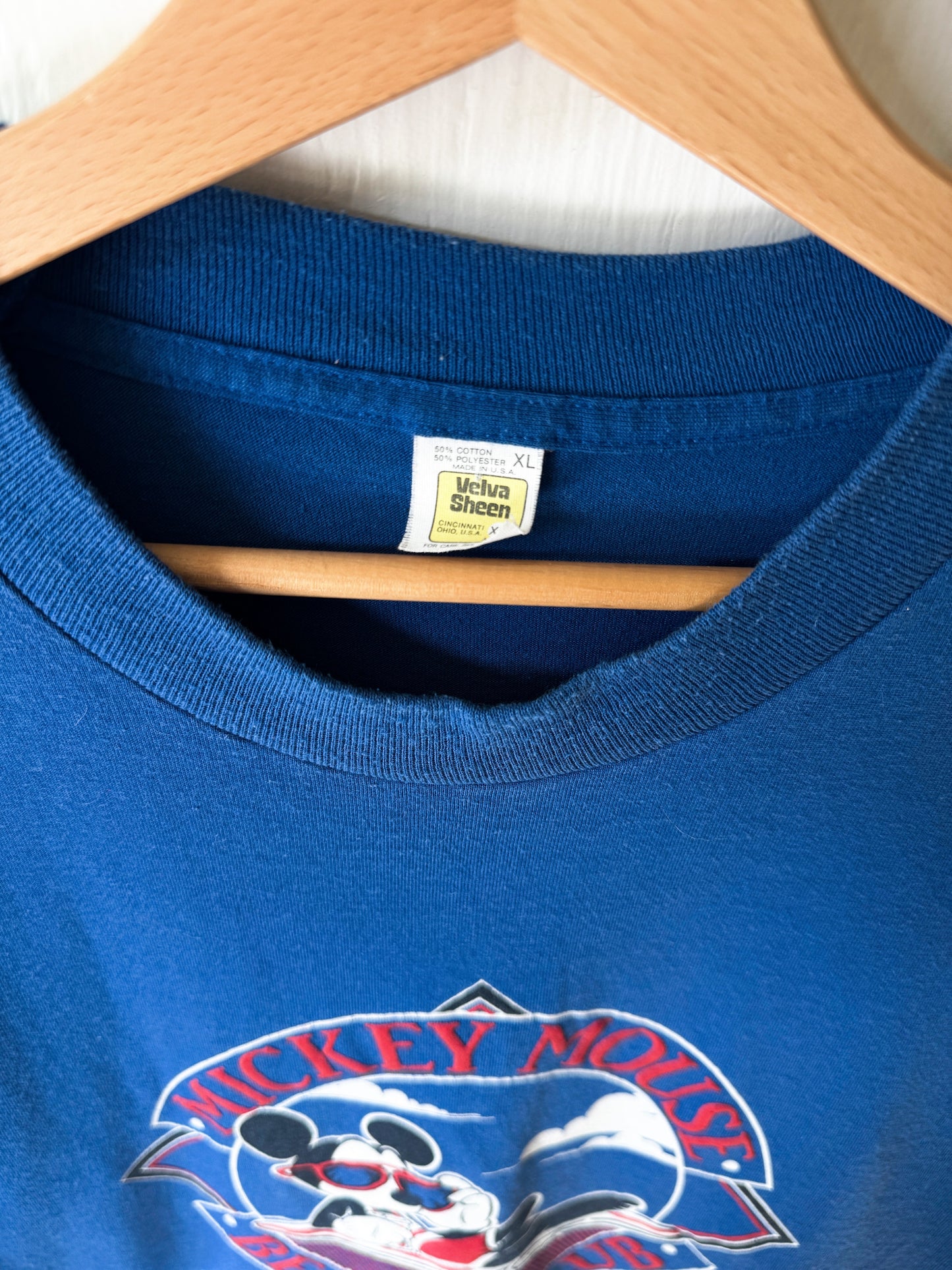 VINTAGE 80’s Single Stitch Beach Club Mickey Tee - L/XL