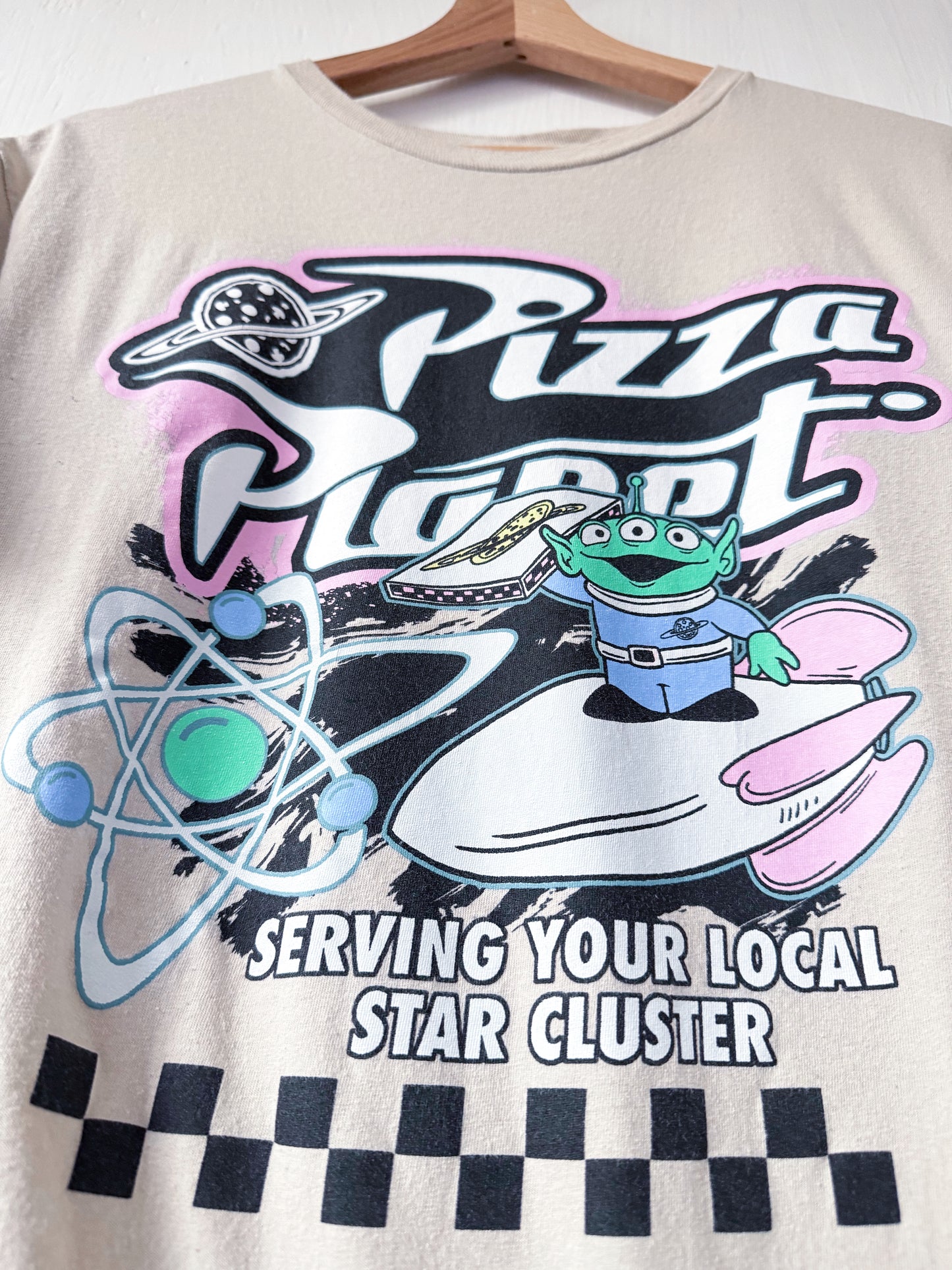 Neutral Pizza Planet Tee - M