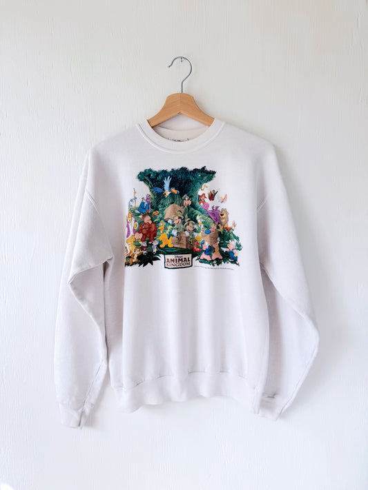VINTAGE Rare Animal Kingdom Character Signatures Crewneck - M